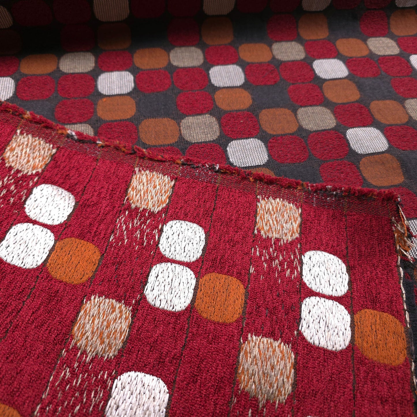 MID CENTURY TILE UPHOLSTERY