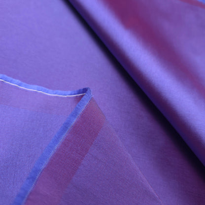 PURPLE RED TWO TONE TAFFETA