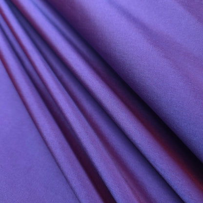 PURPLE RED TWO TONE TAFFETA