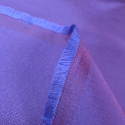 PURPLE RED TWO TONE TAFFETA