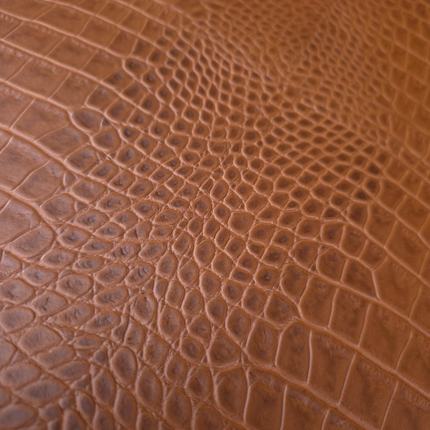 Brown Crocodile PVC Vinyl Fabric