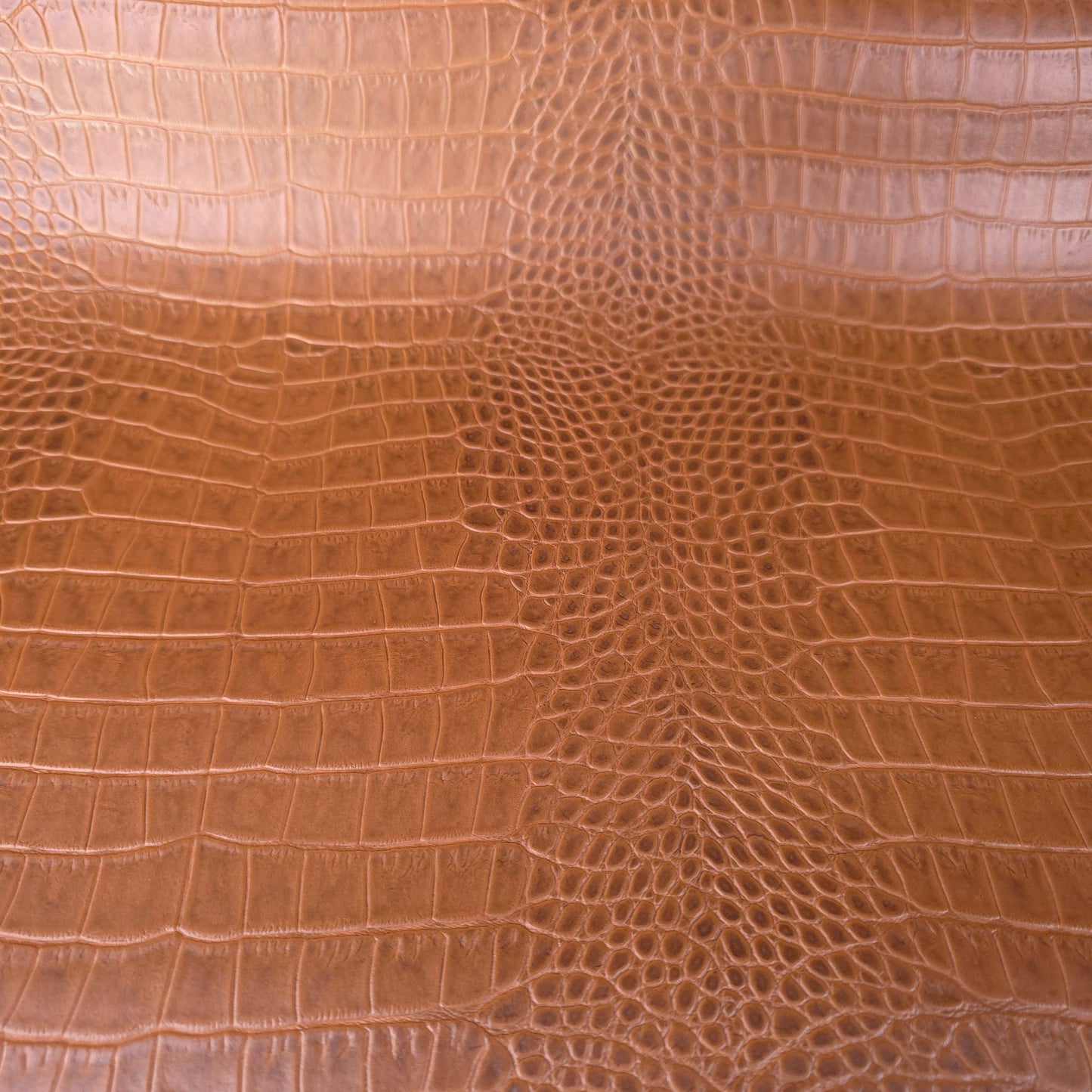 Brown Crocodile PVC Vinyl Fabric