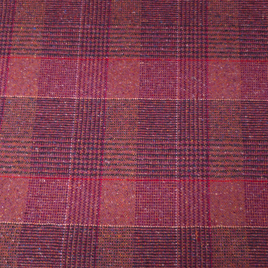 Pink Plaid Vintage Style Upholstery