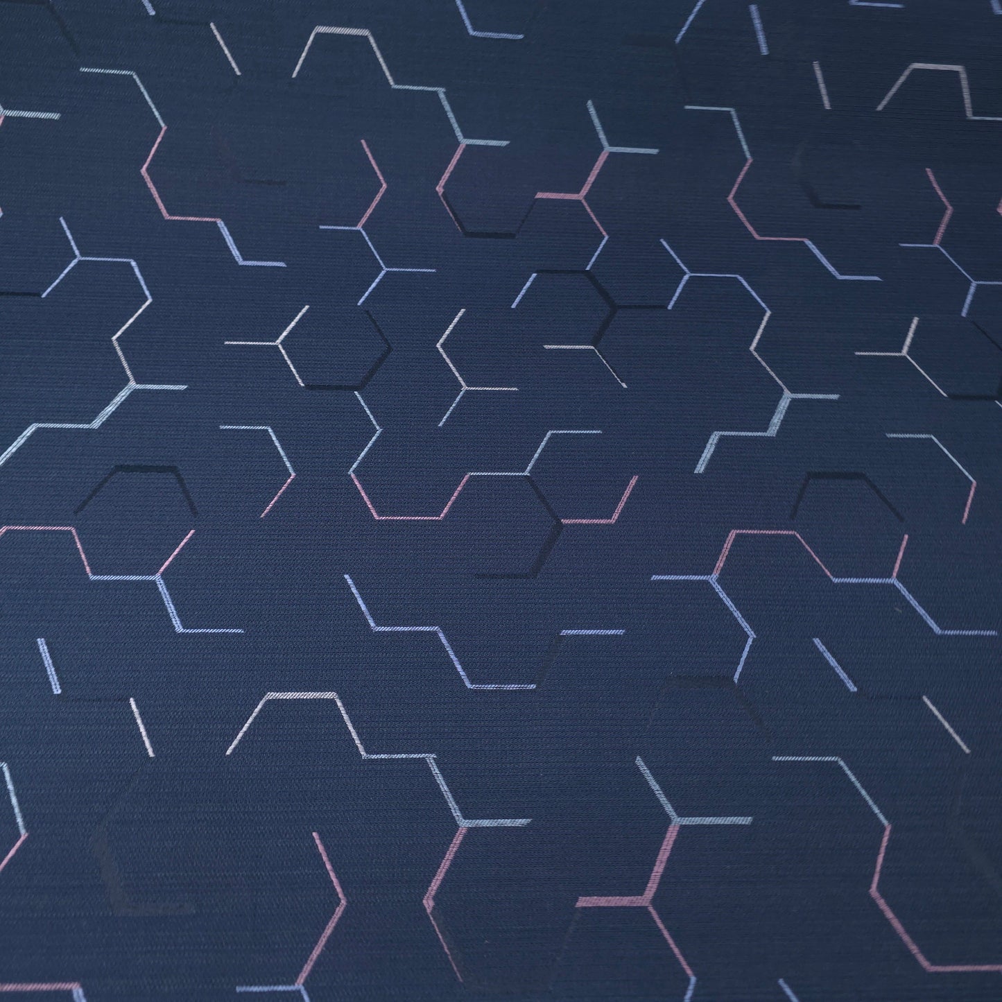 NAVY MOLECULE UPHOSTERY
