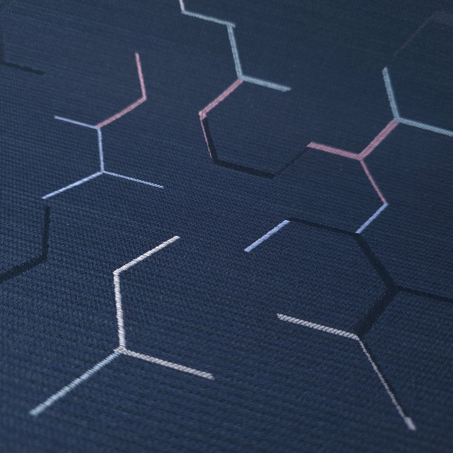 NAVY MOLECULE UPHOSTERY