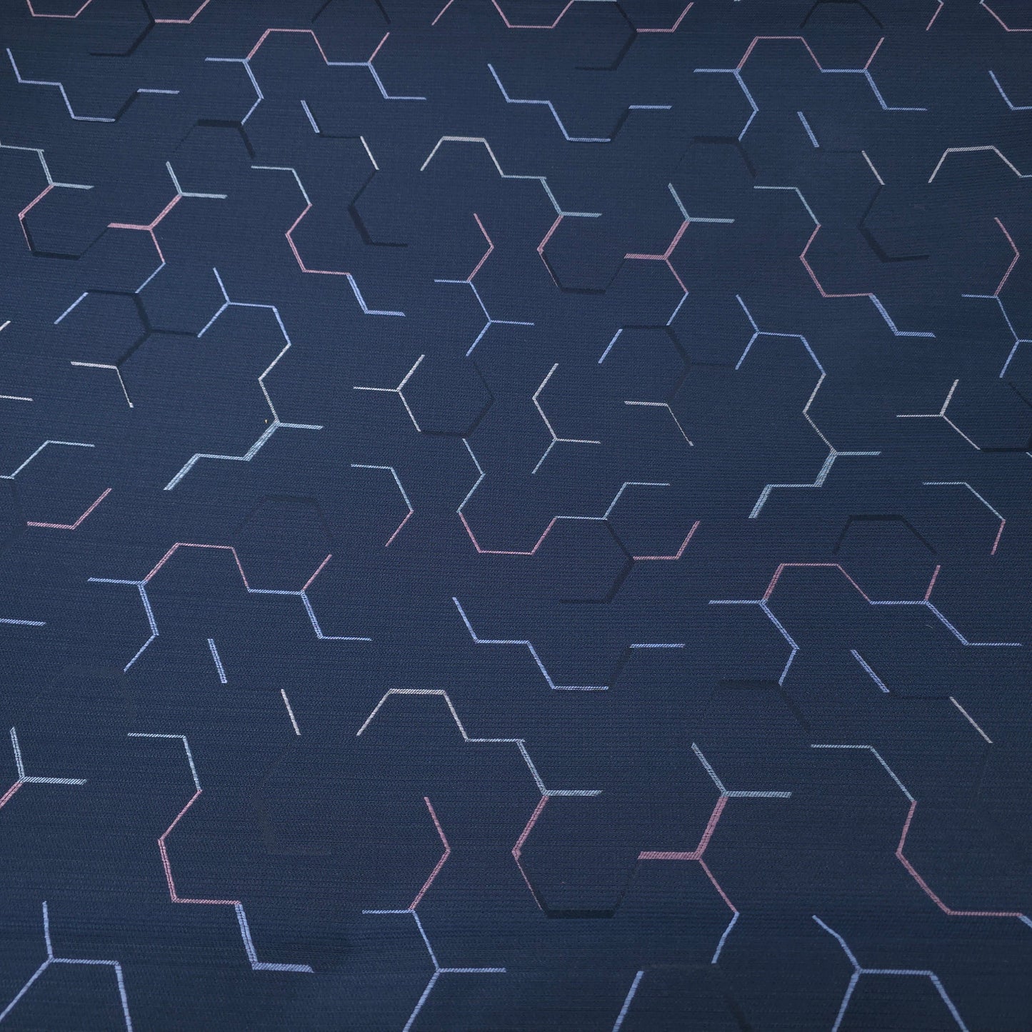 NAVY MOLECULE UPHOSTERY