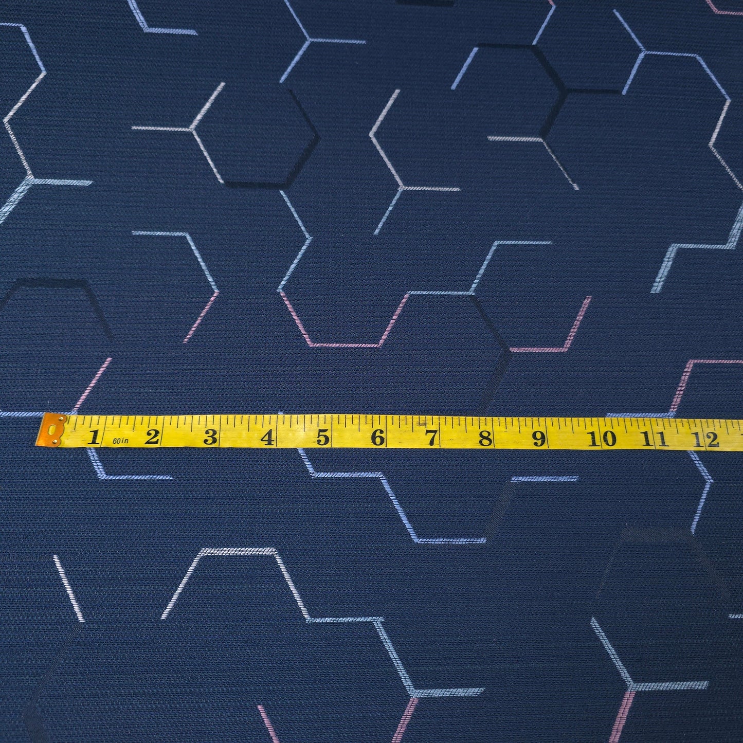 NAVY MOLECULE UPHOSTERY