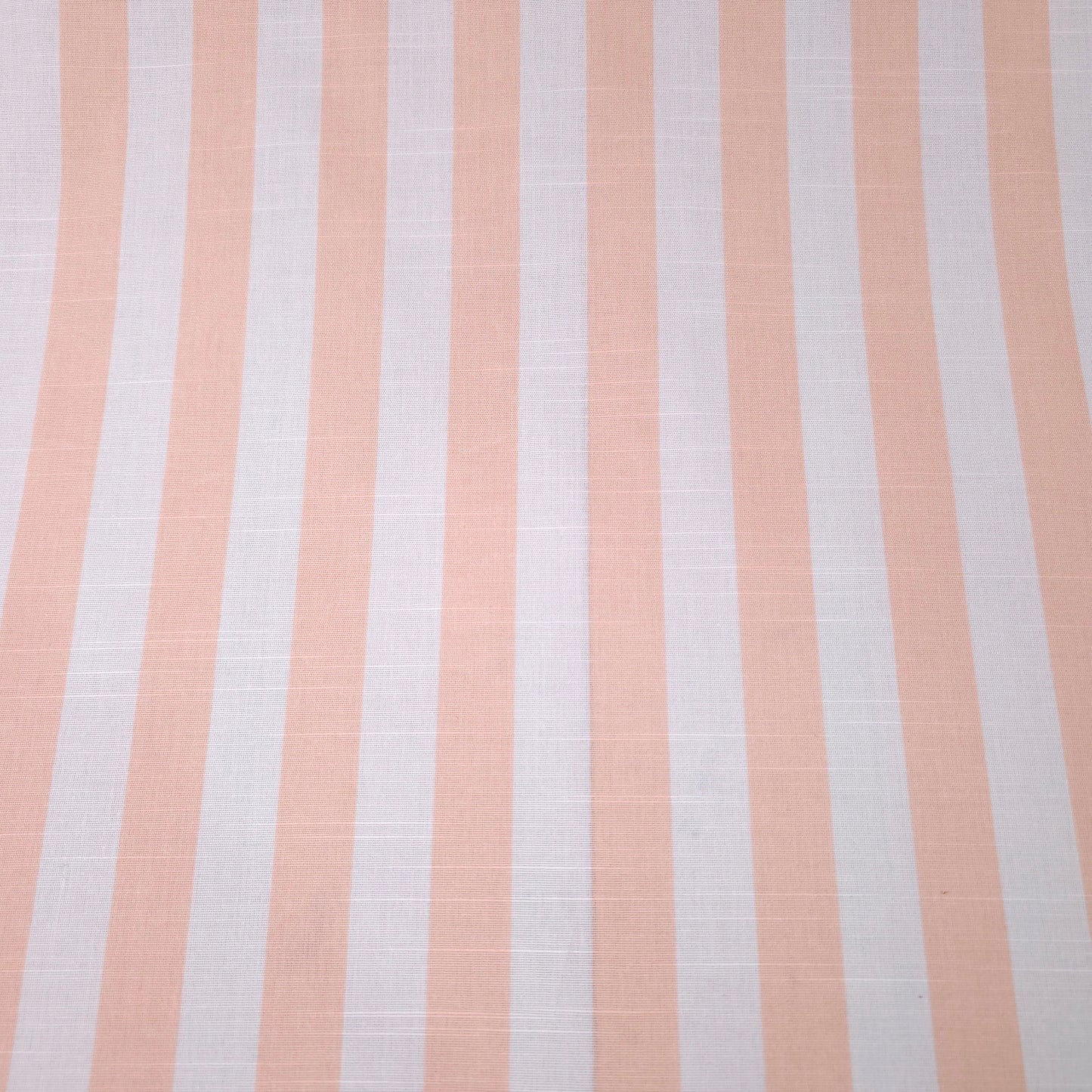 PEACH STRIPE COTTON LINEN