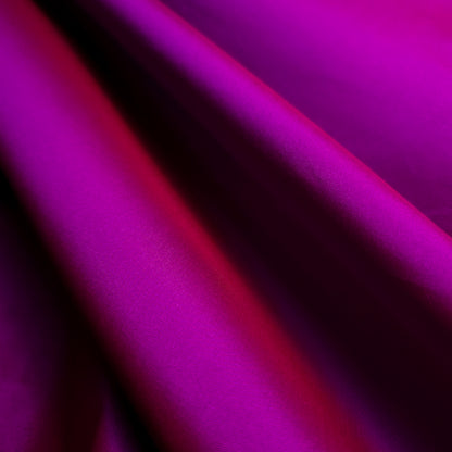MAGENTA RED TWO TONE TAFFETA