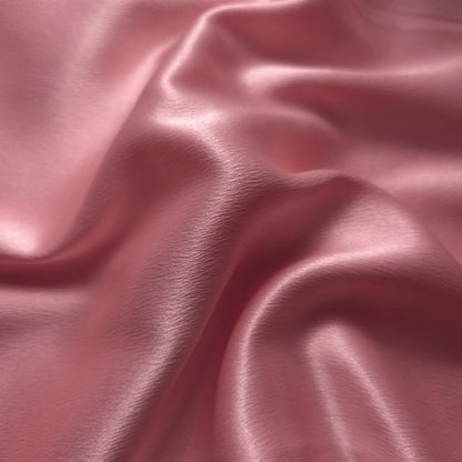 PINK PEACH CORAL HAMMERED CREPE SATIN