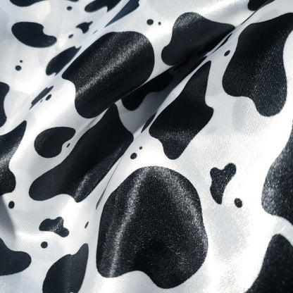 COW SPOT PRINT SATIN CHARMEUSE