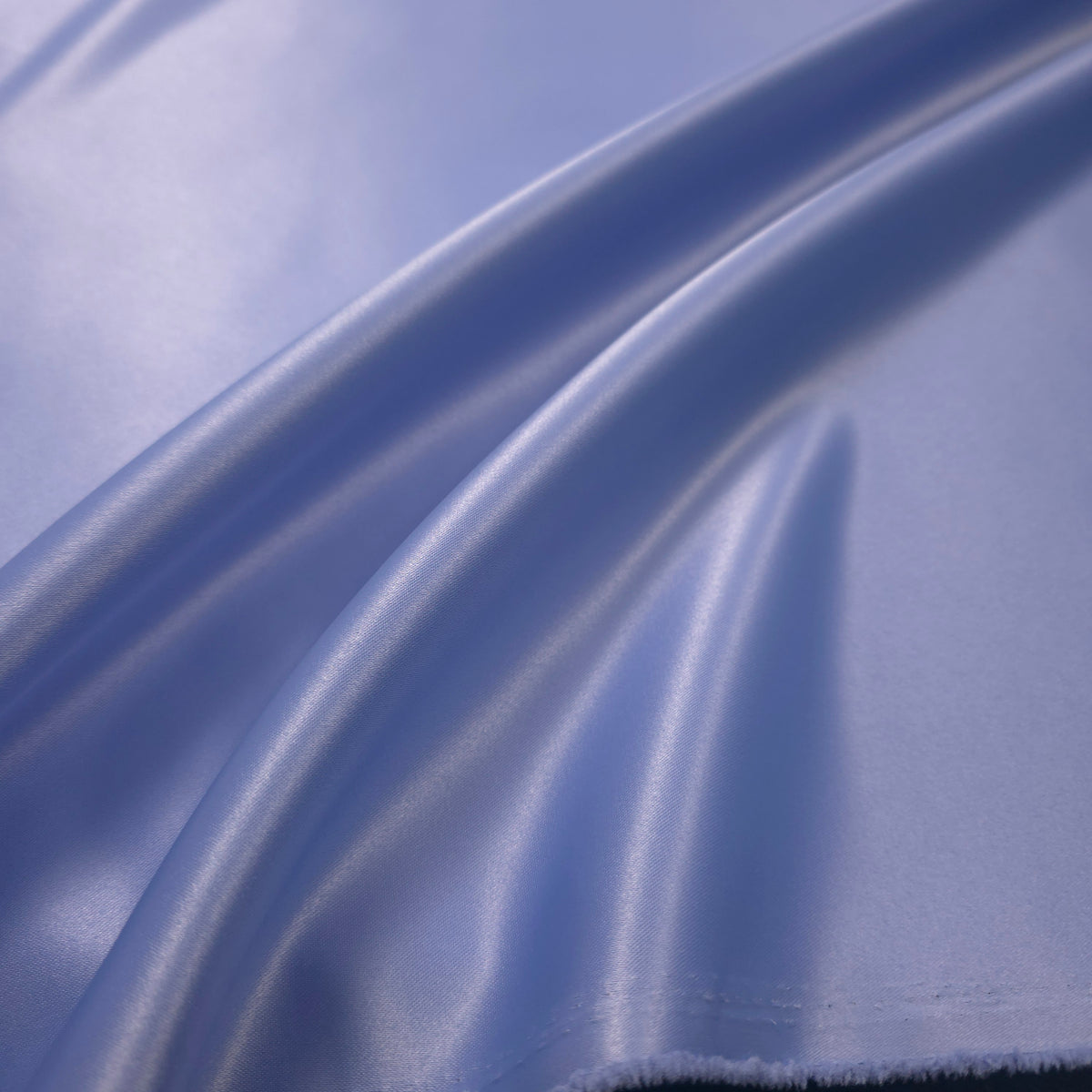 PERIWINKLE BLUE CORNFLOWER PEAU DE SOIE PORCELAIN DULL SATIN FABRIC
