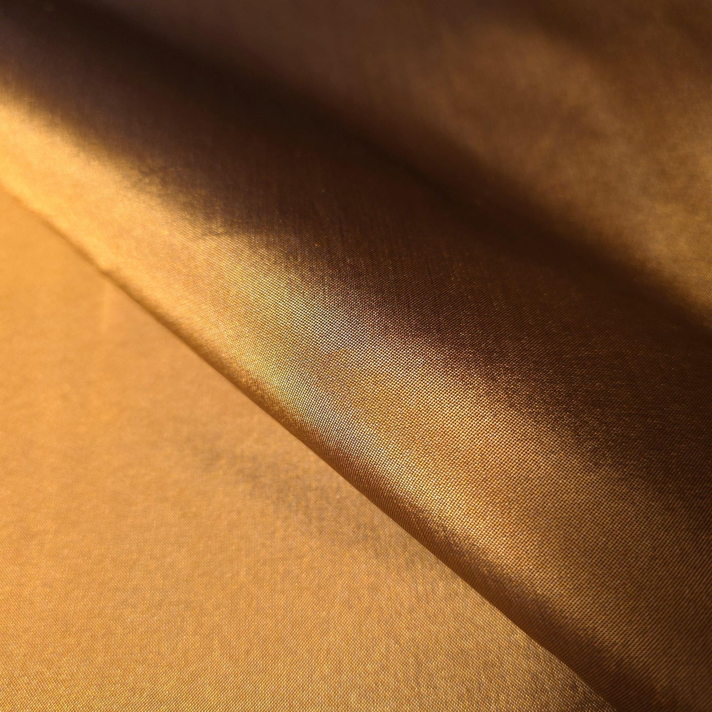 FAUX SILK LUXURY TAFFETA BRONZE GOLD