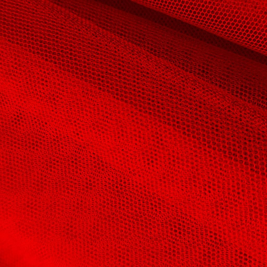 RED ENGLISH NET - NYLON - - SOFT & FINE MESH!