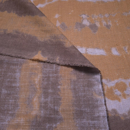 SANDSTONE STRIPE FAUX LINEN DRAPERY FABRIC