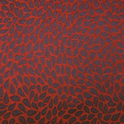 RAINDROP CONTEMPORARY CHENILLE RED GRAY