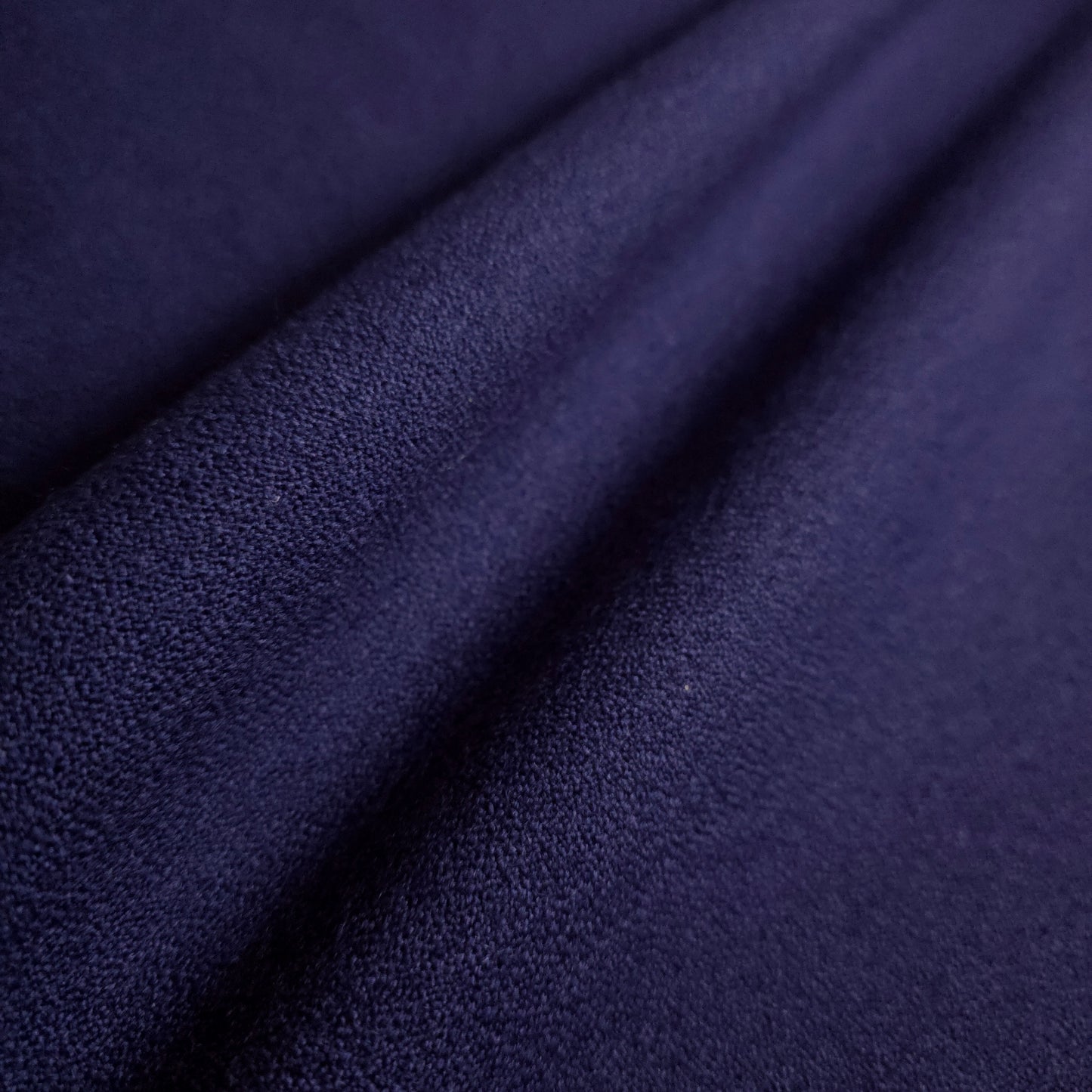 DOUBLE SIDED NAVY BLUE CREPE RUSTIC UPHOLSTERY FABRIC