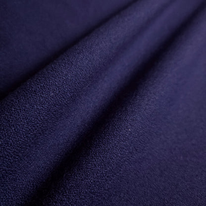 DOUBLE SIDED NAVY BLUE CREPE RUSTIC UPHOLSTERY FABRIC