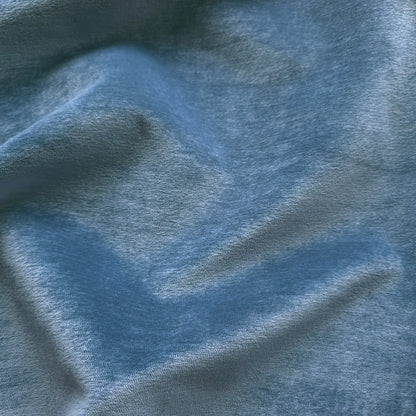 COPEN BLUE MARBLED UPHOLSTERY VELVET FABRIC