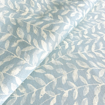 OCEAN BLUE LEAF GARLAND VINYL FABRIC