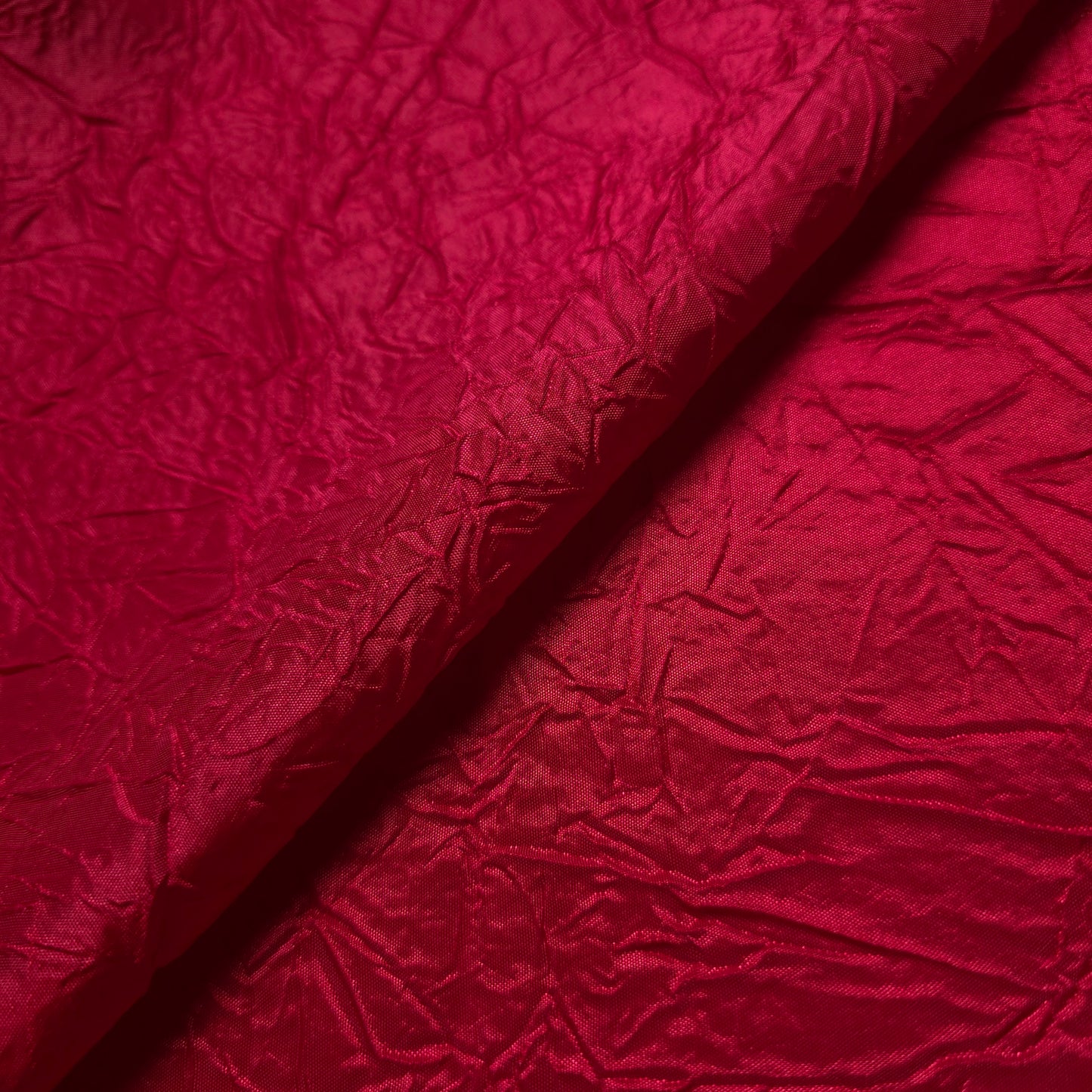 CRINKLE TAFFETA FABRIC RED