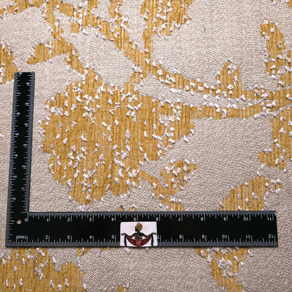 REGAL RUSTIC CHENILLE STYLIZED FLORAL TAPESTRY FABRIC
