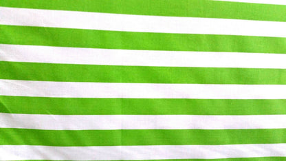 ONE INCH TRIPE PRINT LIME GREEN