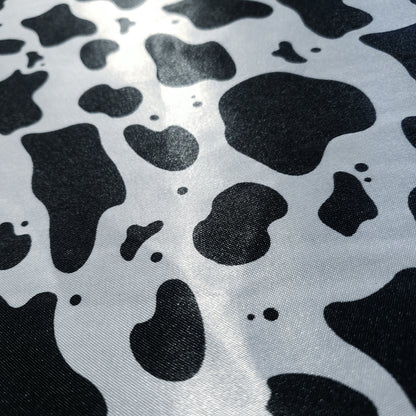 COW SPOT PRINT SATIN CHARMEUSE