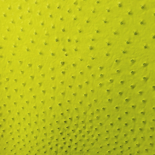NEON HIGHLIGHTER YELLOW OSTRICH VINYL
