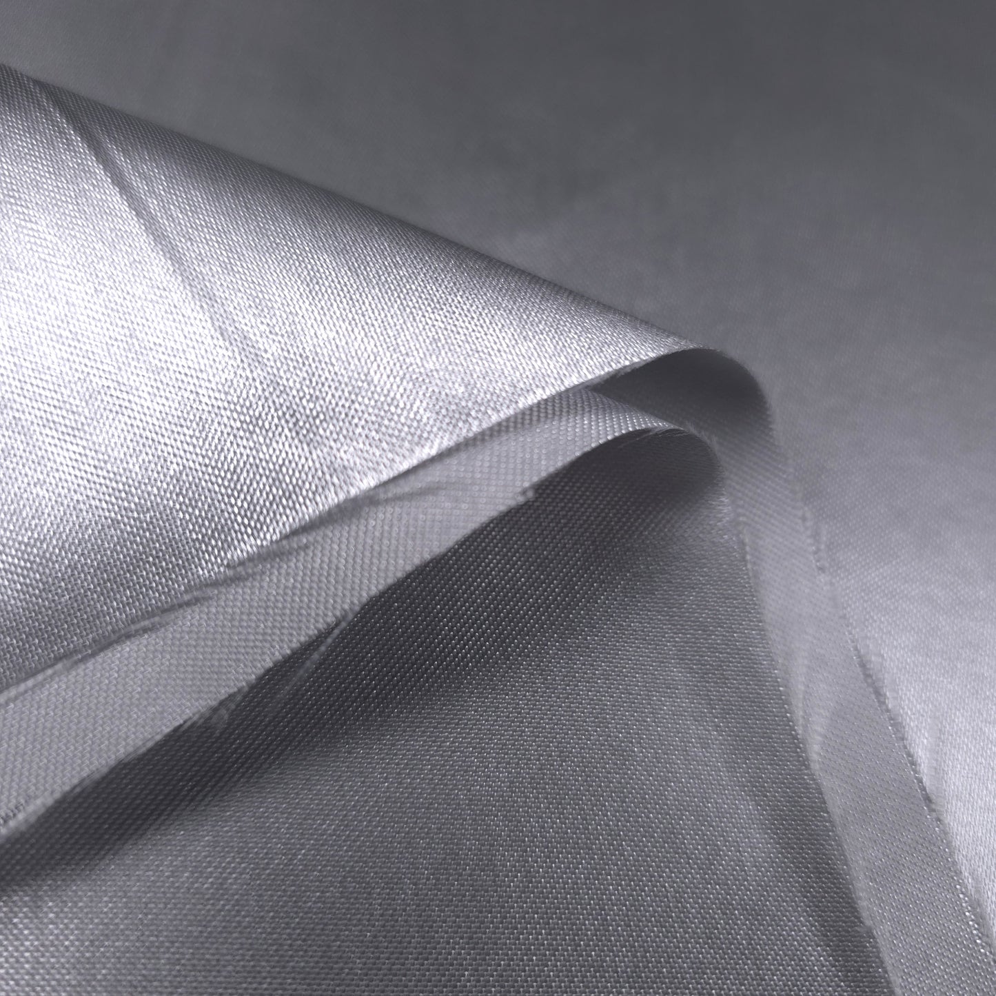 SILVER 8OZ HEAVY STRUCTURE SATIN FABRIC