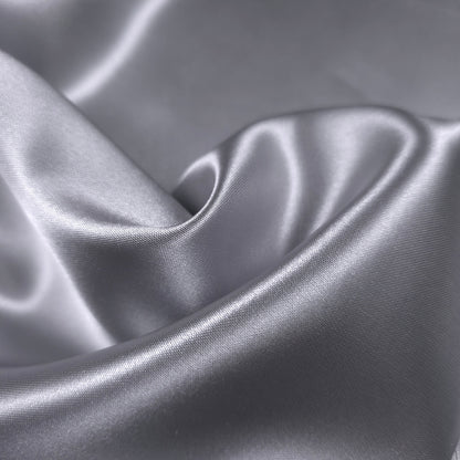 SILVER 8OZ HEAVY STRUCTURE SATIN FABRIC