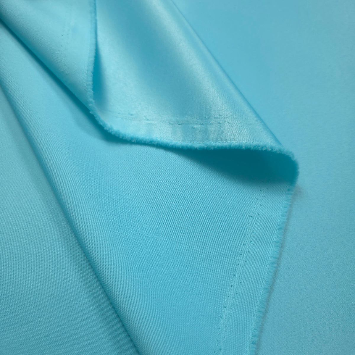 AQUA TURQUOISE PEAU DE SOIE PORCELAIN DULL SATIN FABRIC