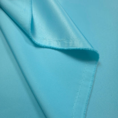 AQUA TURQUOISE PEAU DE SOIE PORCELAIN DULL SATIN FABRIC