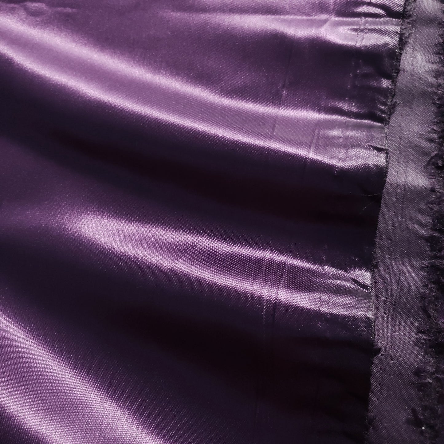 HEAVY 8oz GLOSSY SATIN PURPLE PLUM