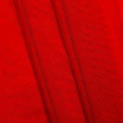 RED ENGLISH NET - NYLON - - SOFT & FINE MESH!