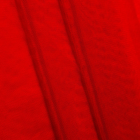 RED ENGLISH NET - NYLON - - SOFT & FINE MESH!
