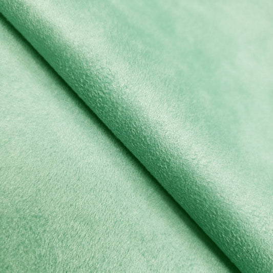 BRUSHED SUEDE UPHOLSTERY FABRIC MINT AQUA