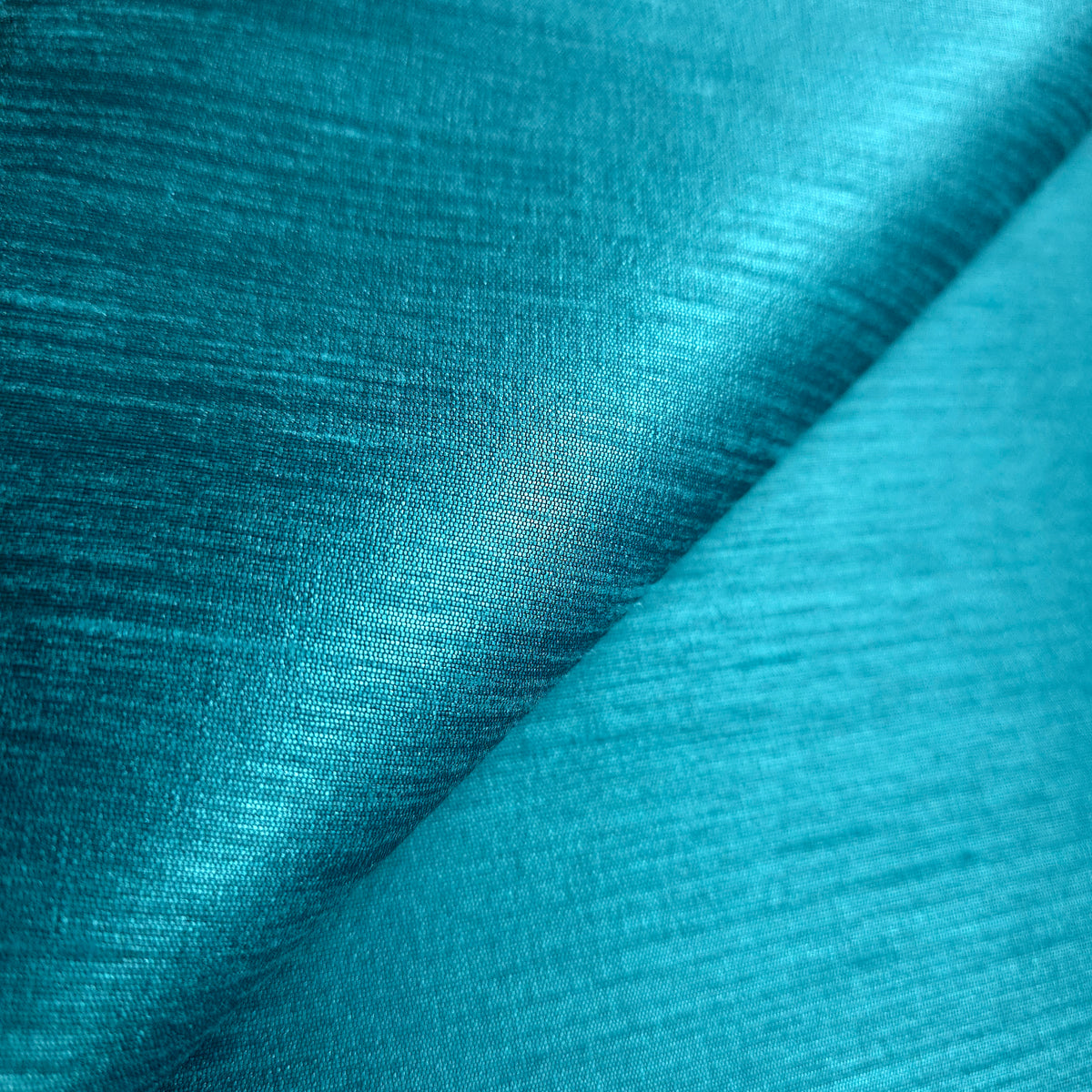 LAGOON BLUE TEAL TAJ DUPIONI FAUX SILK FABRIC