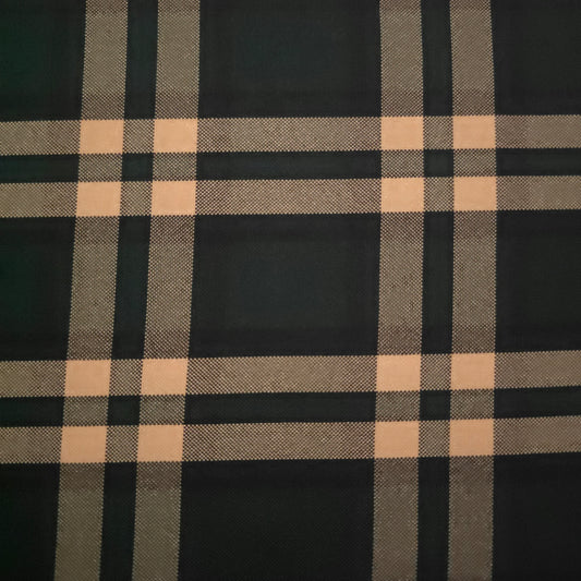 HUNTER BEIGE TARTAN POPLIN