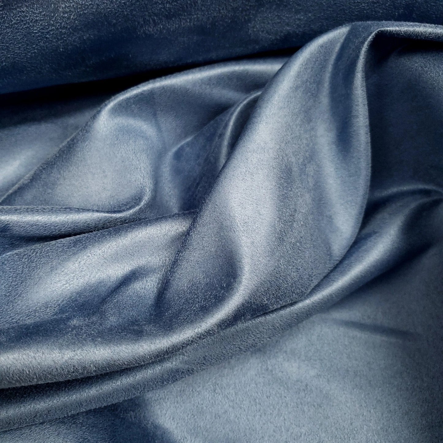 Copenhagen Ice Blue Ultrasoft Upholstery Suede Fabric 58"" By The Yard Polyester
