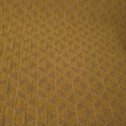 MID CENTURY MODERN MUSTARD YELLOW DIAMOND EMBOSSED UPHOLSTERY FABRIC 52 INCH
