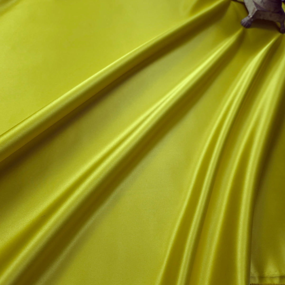 TRUE CHARTREUSE PEAU DE SOIE PORCELAIN DULL SATIN FABRIC