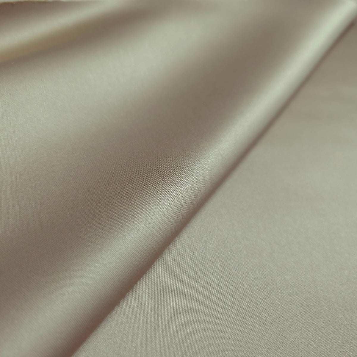 TAUPE GOLD PEAU DE SOIE PORCELAIN DULL SATIN FABRIC
