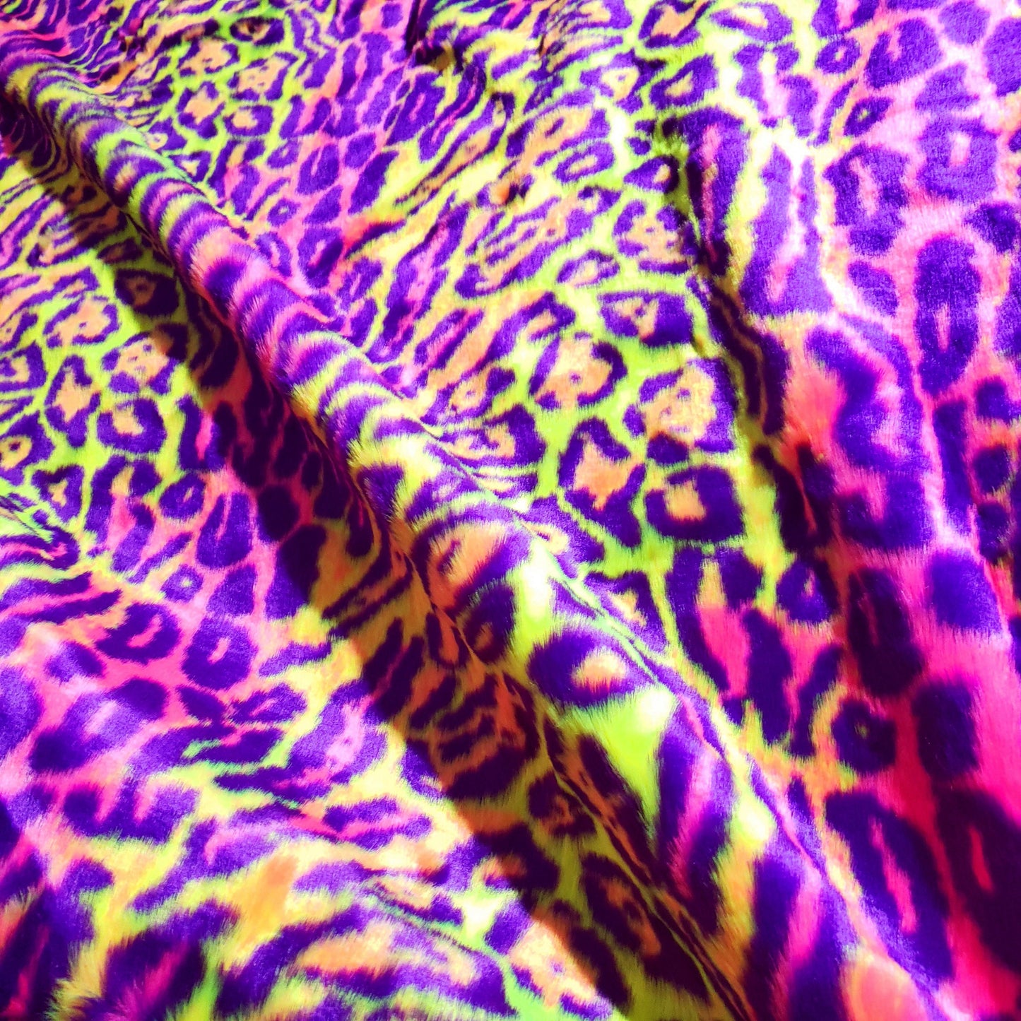 ACID LEOPARD FUN FUR ORANGE 90S NEON