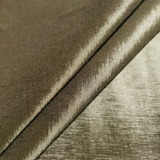 GOLD TAUPE STRETCH TAFFETA