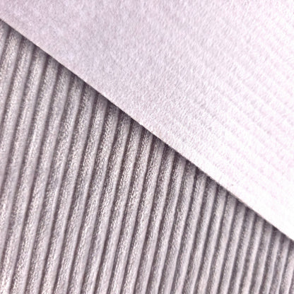 SILVER GRAY STRIPED CORDUROY FABRIC