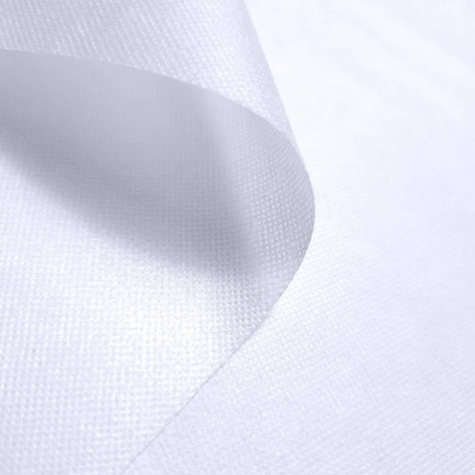PURE SNOW WHITE WOVEN FUSIBLE INTERFACING CRISP STIFF