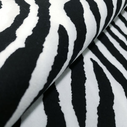 ZEBRA PRINT COTTON UPHOLSTERY VELVET
