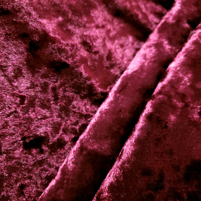 ICE CRUSH VELOUR STRETCH VELVET BURGUNDY WINE