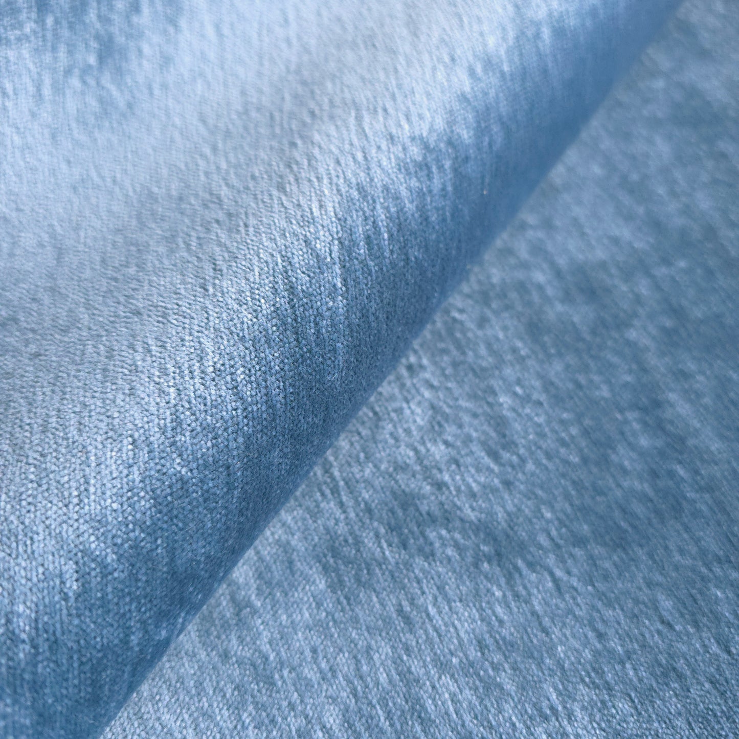 COPEN BLUE MARBLED UPHOLSTERY VELVET FABRIC